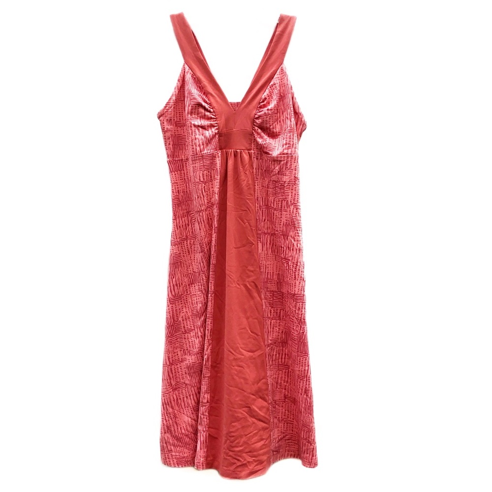 Patagonia Plunge Coral Soft Lightweight Stretchy Casual Mini Jersey Dress EUC S
